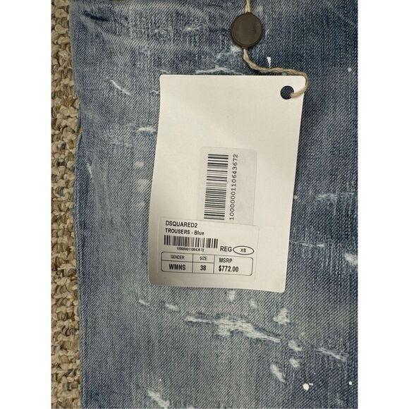 NWT DSQUARED2 Distressed boyfriend Jean size 38 - Picture 7 of 13